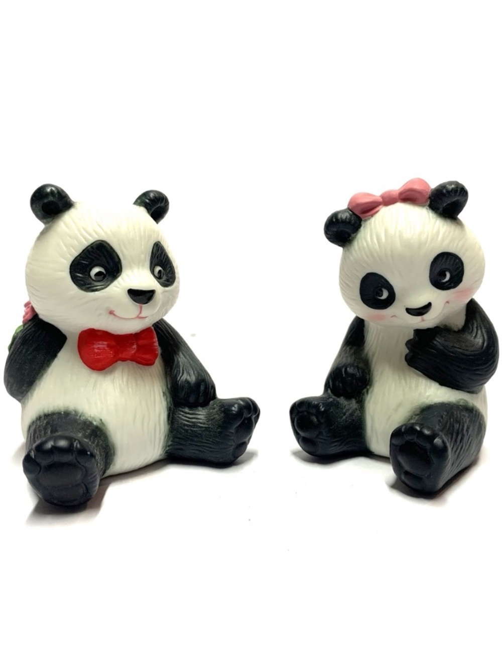 Vintage Avon 1990 Panda Sweetheart Porcelain Figurines Couple Set NIB